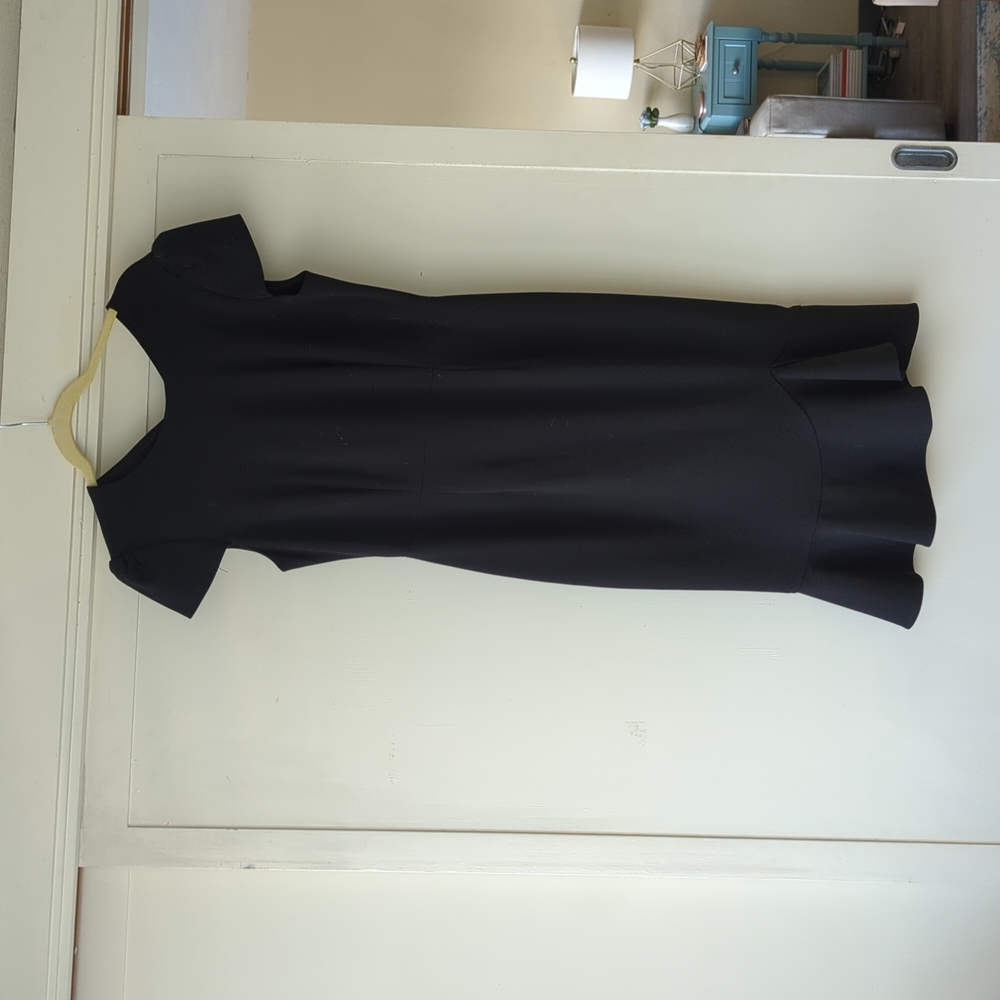 Betsy Johnson Black ruffle shit dress